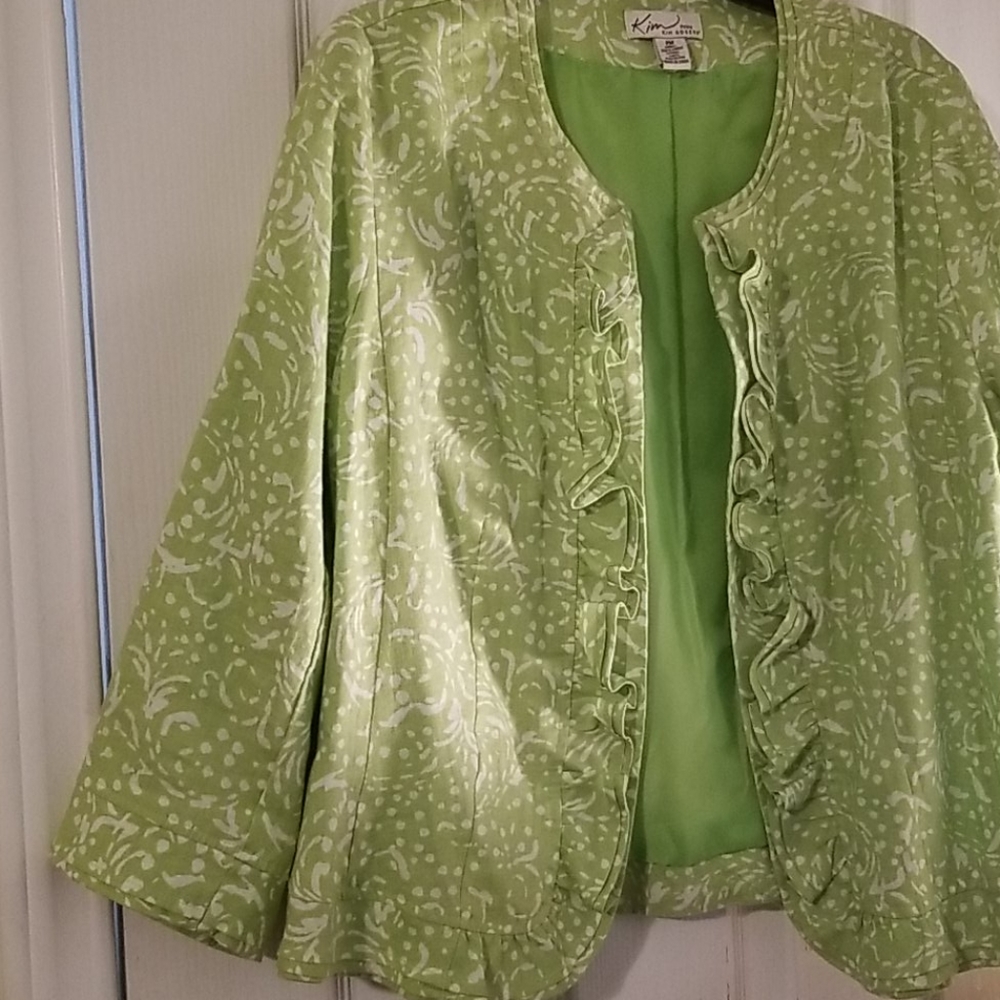 Kim Rogers Linen Jack/applegreen/white PM CLOSEOUT